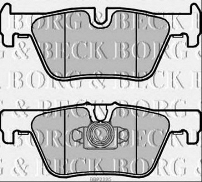 BORG & BECK bbp2335 -  Комплект тормозных колодок, дисковый тормоз